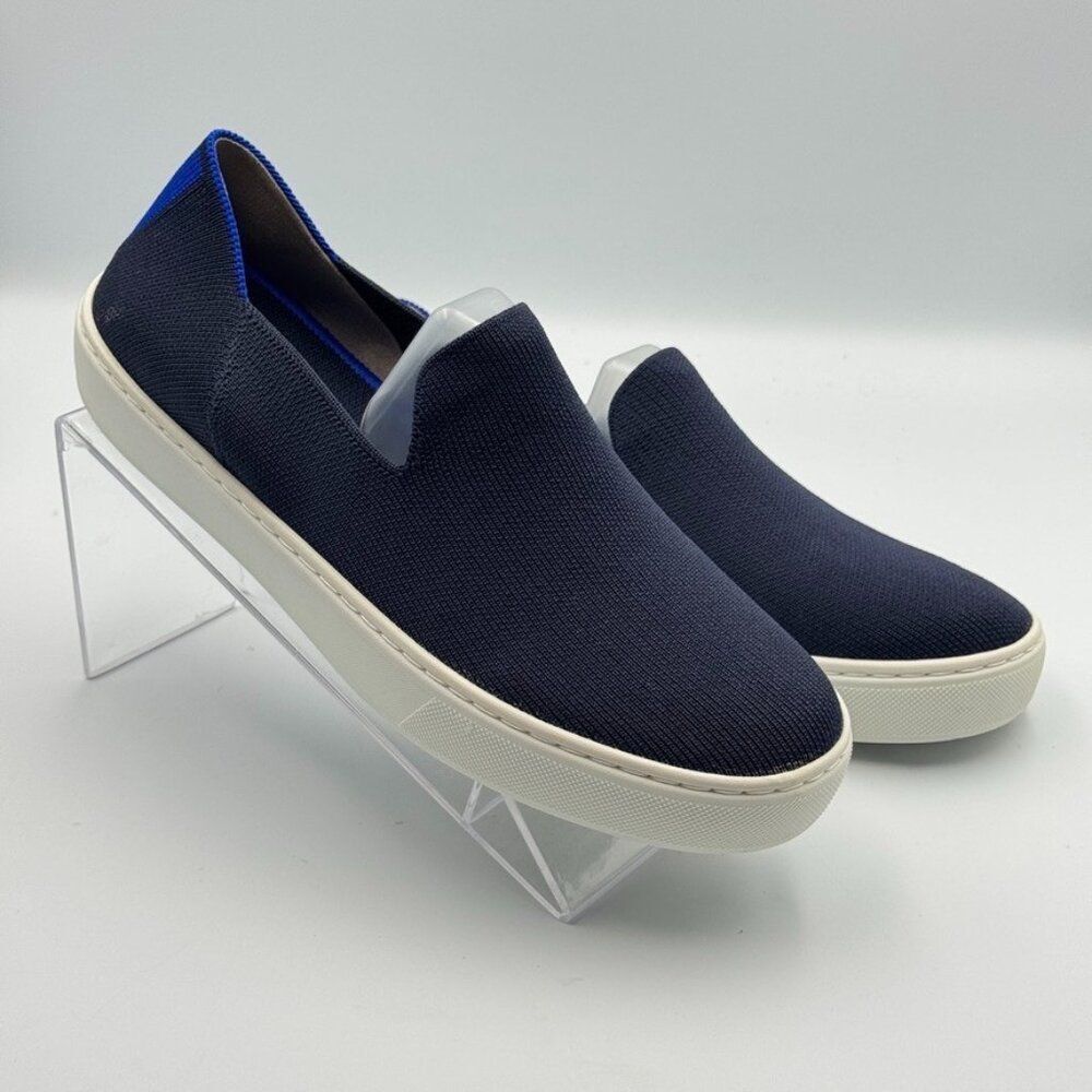 Rothy's The Sneaker Women's 7.5 Navy Blue Pristine Sustainable Athleisure Flats